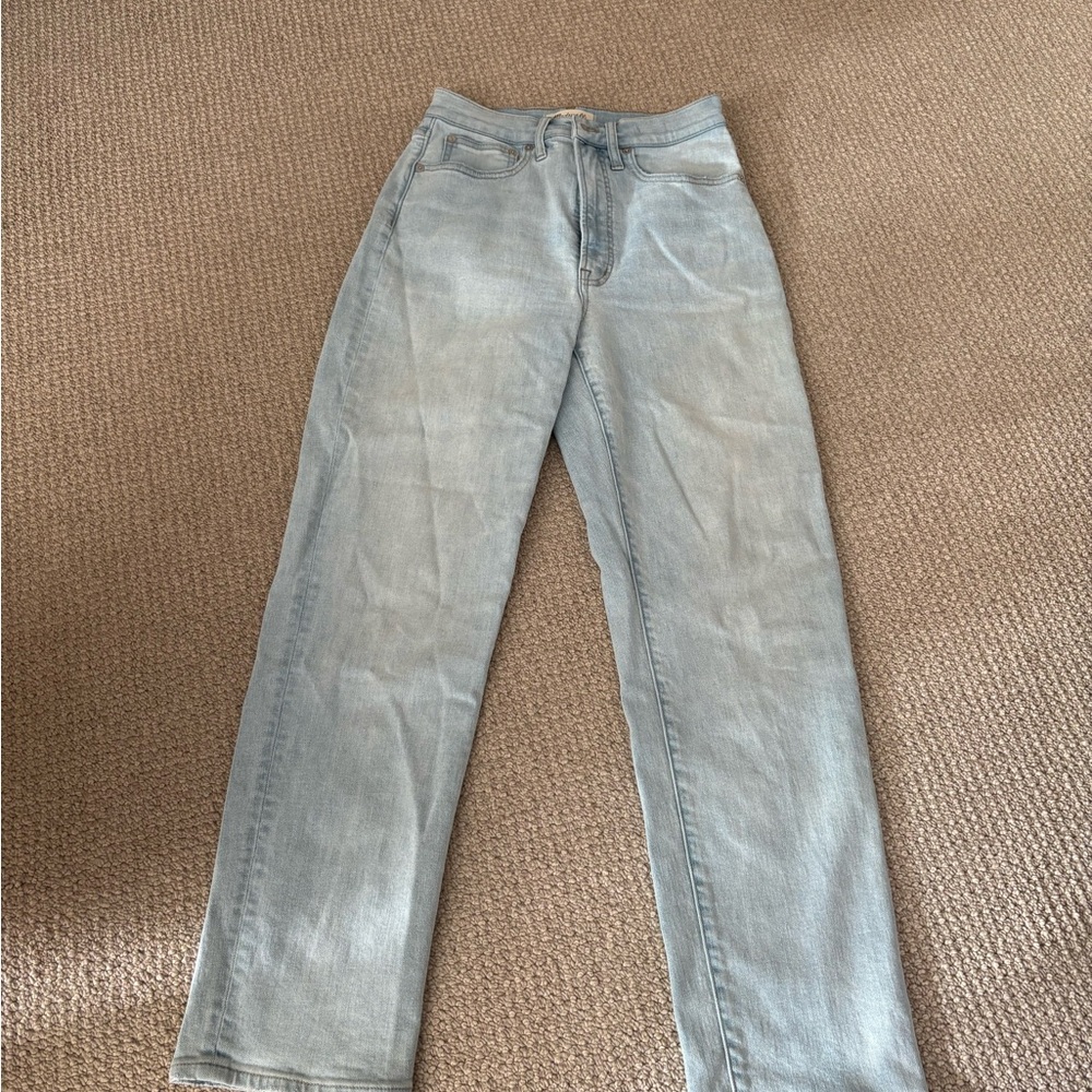 Madewell Women's Light Blue Straight Leg Jeans